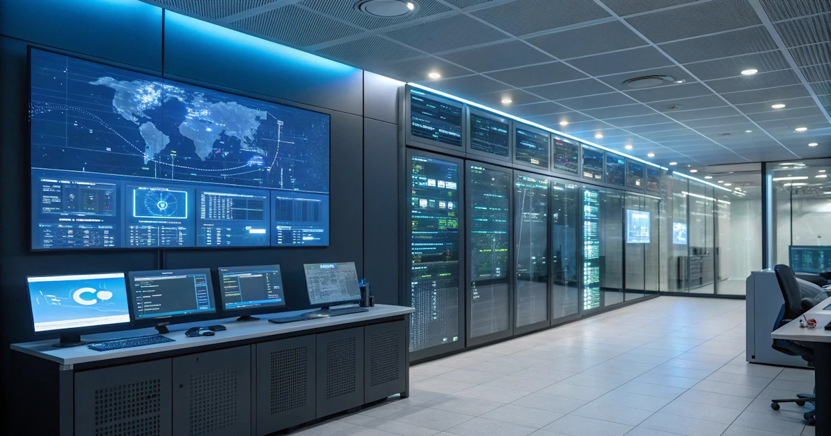 Continuous integration and continuous deployment operations center with global network monitoring dashboards